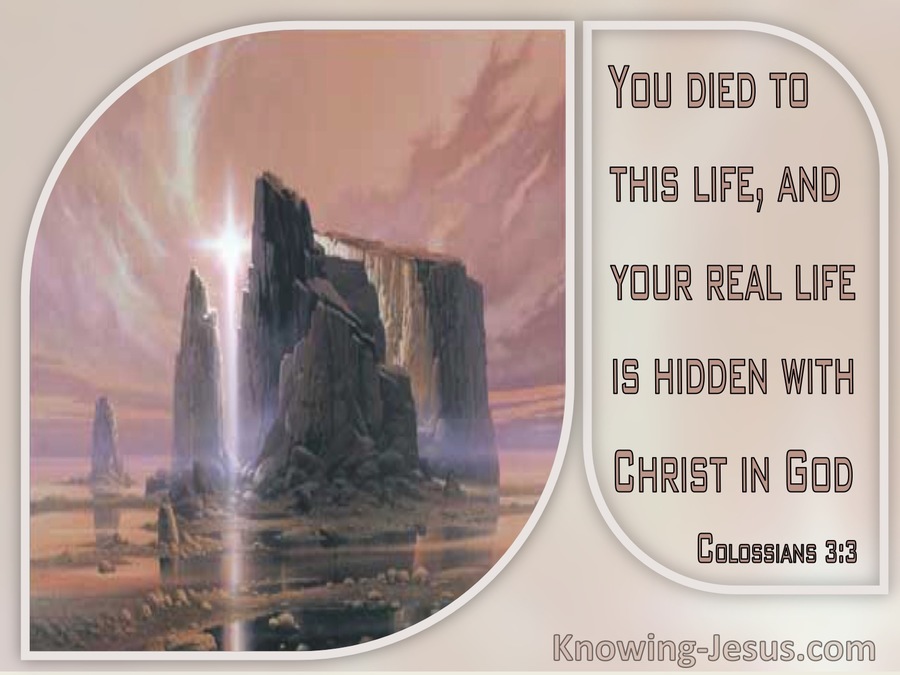Colossians 3:3 Your Real Life Is Hidden With Christ In God (windows)01:20